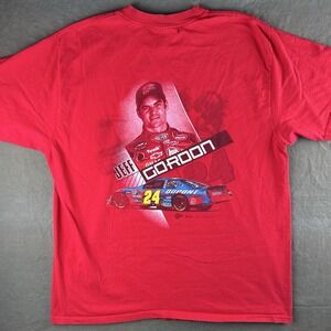Vintage Jeff Gordon 24 Dupont NASCAR T Shirt Winners Circle XL Red